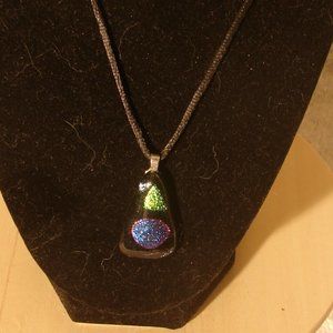 "K-9" Artist Art glass Necklace